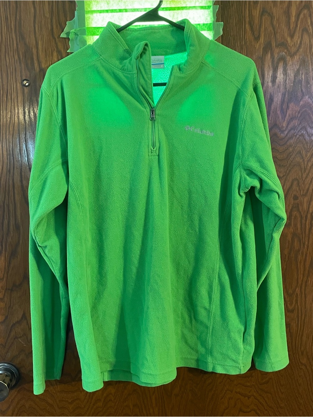 Columbia Green Quarter-Zip Fleece Pullover